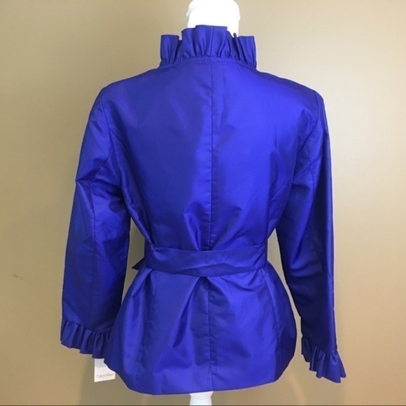 Calvin Klein Ruffled Taffeta Evening  Jacket - Picture 3 of 8